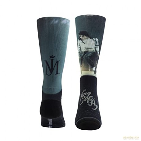 Michael Jackson: Michael Jackson Silver Glitter King Of Pop Socks (One Size)