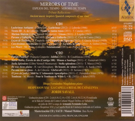 Jordi Savall - Diego Fernandez Magdaleno: Mirrors Of Time [CD]