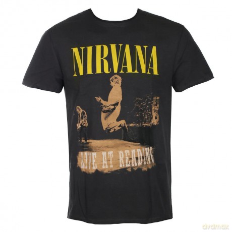 Nirvana: Nirvana - Live At Reading Amplified Medium Vintage Black T Shirt
