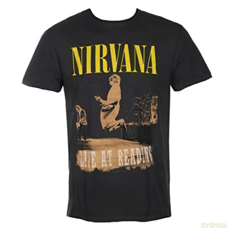 Nirvana: Nirvana - Live At Reading Amplified Small Vintage Black T Shirt