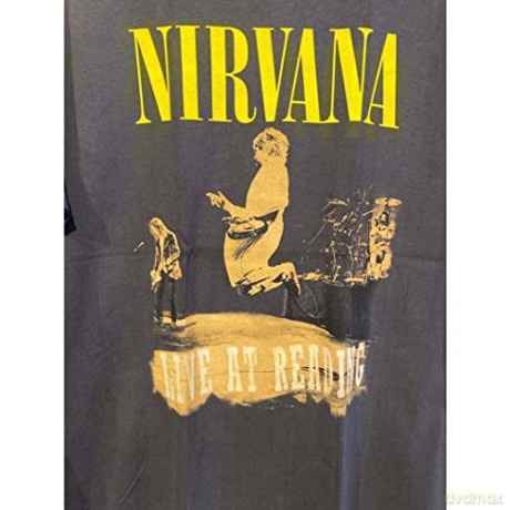 Nirvana: Nirvana - Live At Reading Amplified Small Vintage Black T Shirt