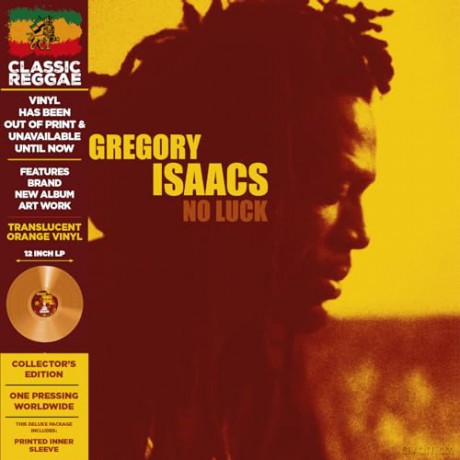 Gregory Isaacs: No Luck Orange Translucent Vinyl [Winyl]