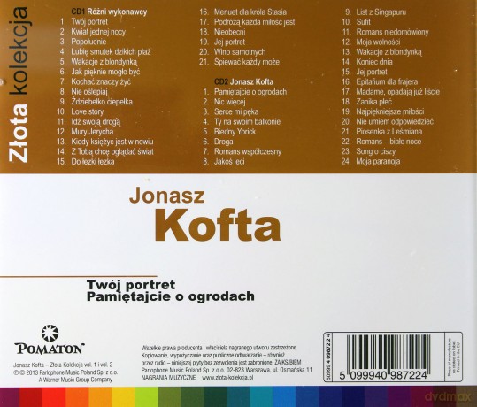 Jonasz Kofta: Złota Kolekcja Vol. 1 & Vol. 2 [2CD]