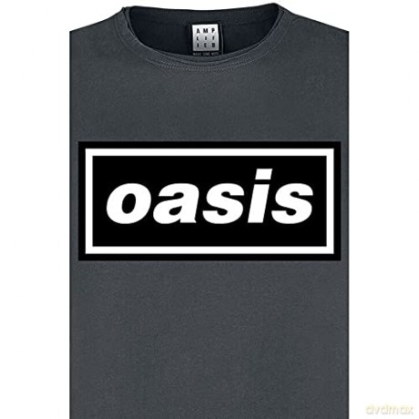 Oasis: Oasis Logo Amplified Vintage Blue Small T Shirt