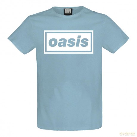 Oasis: Oasis Logo Amplified Vintage Blue XX Large T Shirt