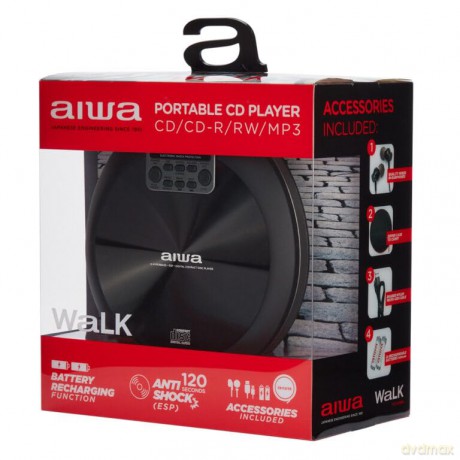 Aiwa: PCD-810BK - Portable CD Walkman - Black