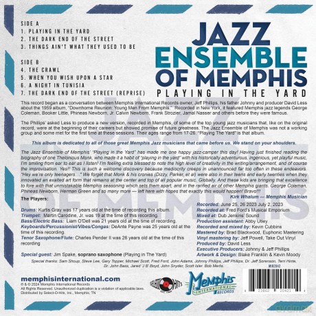 Jazz Ensemble Of Memphis: Playing In The Yard (Cobalt Blue) [Winyl]