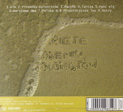 Variete: Piosenki Kolonistów (digipack) [CD]