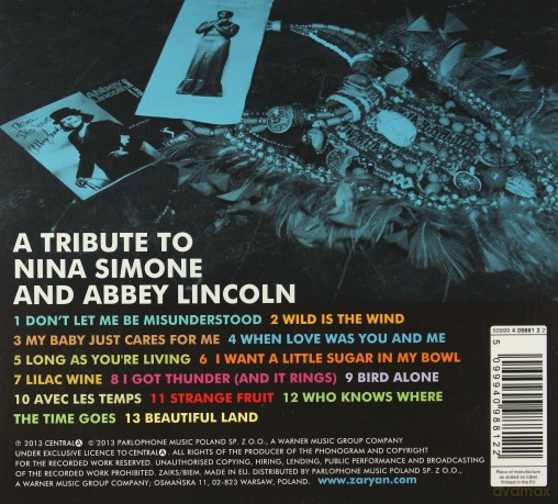 Aga Zaryan: Remembering Nina And Abbey (digipack) [CD]