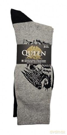 Queen: Queen Assorted Crew Socks 3 Pack (One Size)