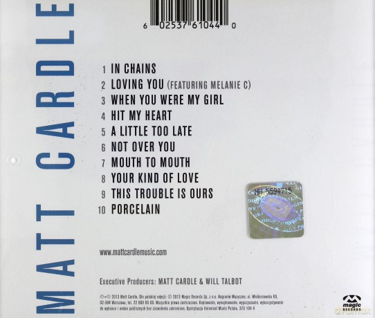 Matt Cardle: Porcelain [CD]