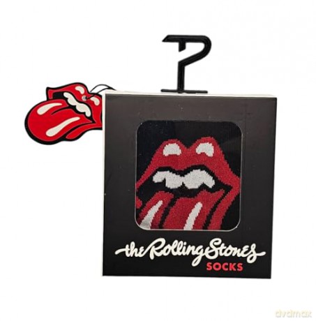 Rolling Stones: Rolling Stones Tongue Logo Crew Socks In Gift Box (One Size)