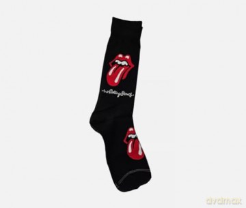 Rolling Stones: Rolling Stones Tongue Logo Crew Socks In Gift Box (One Size)