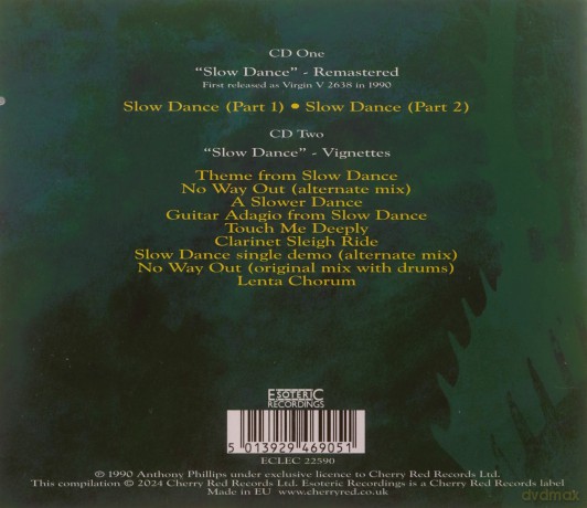 Anthony Phillips: Slow Dance (Jewelcase) [CD]