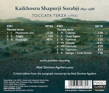 Abel Sanchez-Aguilera: Sorabji: Toccata Terza [CD]