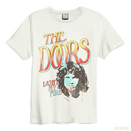 Doors: The Doors - Light My Fire Amplified Vintage White Small T Shirt