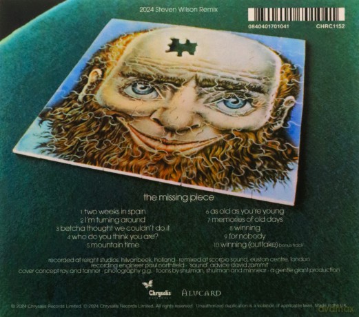 Gentle Giant: The Missing Piece (2024 Steven Wilson Remix) [CD]