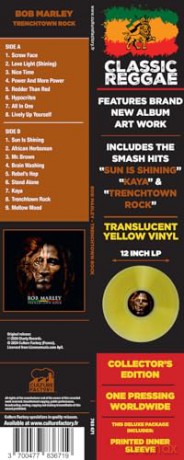 Bob Marley: Trenchtown Rock Yellow Translucent Vinyl [Winyl]