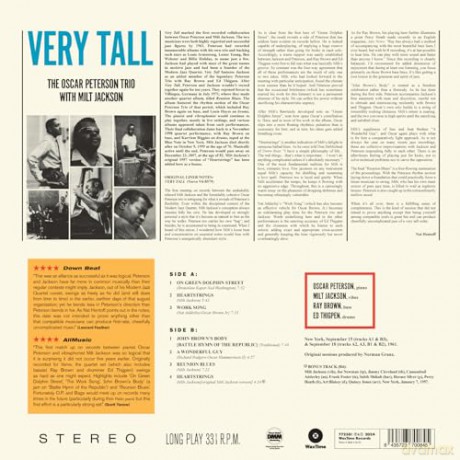 Oscar Peterson Trio & Milt Jackson: Very Tall (+1 Bonus Track) (Limited) [Winyl]