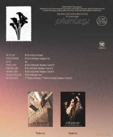The Boyz: Vol.2 [Phantasy] Pt.3 Love Letter (Write. Send Ver.) [CD]