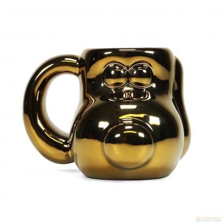 Aardman: Wallace & Gromit (Gromit) Gold Plated Shaped Kubek