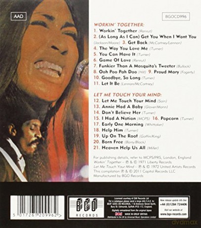 Ike & Tina Turner: Workin Togetherlet Me Touch Your [CD]