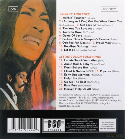 Ike & Tina Turner: Workin Togetherlet Me Touch Your [CD]
