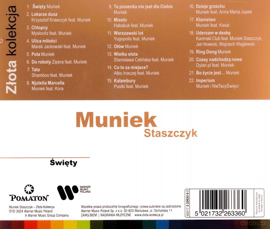 Muniek Staszczyk: Złota Kolekcja -Święty [CD]