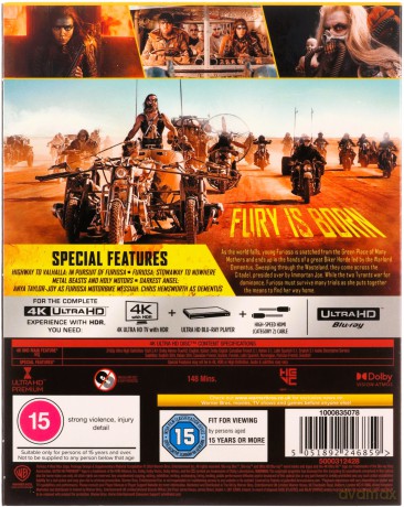 Furiosa: A Mad Max Saga [Blu-Ray 4K]