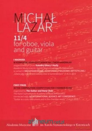11/4 for oboe, viola and guitar - Michał Lazar [KSIĄŻKA]