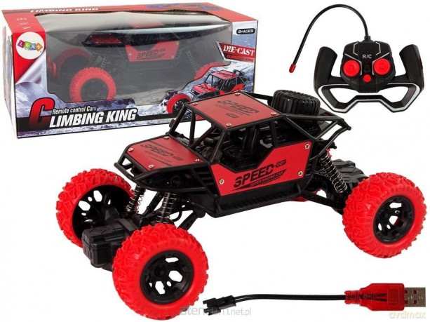 Auto Terenowe R/C 1:18 zdalnie sterowane czerwone
