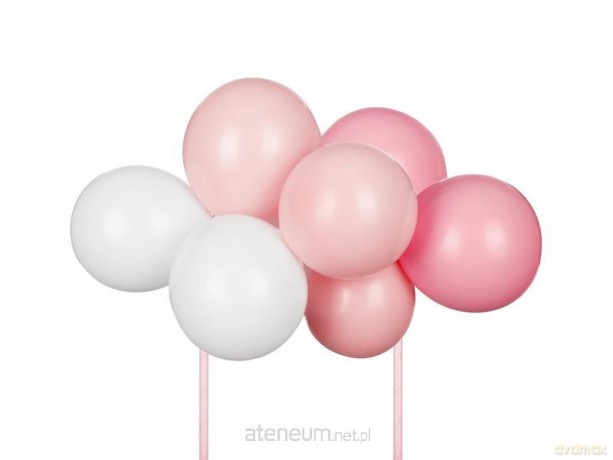 Balonowy topper na tort różowy 29cm