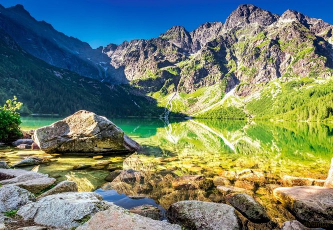 CASTORLAND 1500 el. Sunrise at Morskie Oko, Poland [PUZZLE]