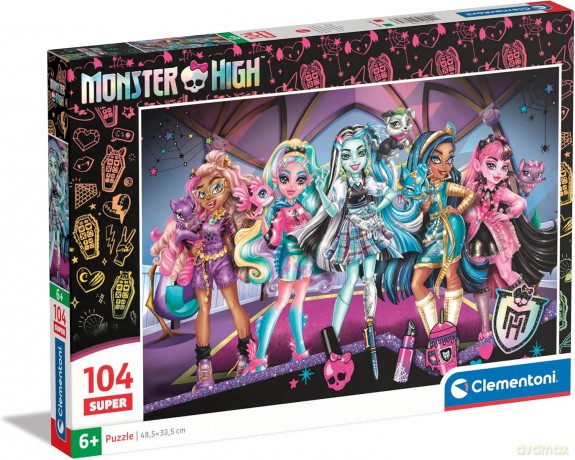 CLEMENTONI 104 el. Super Monster High [PUZZLE]