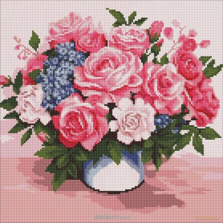 Diamentowa mozaika - Flower Beauty 40x40cm