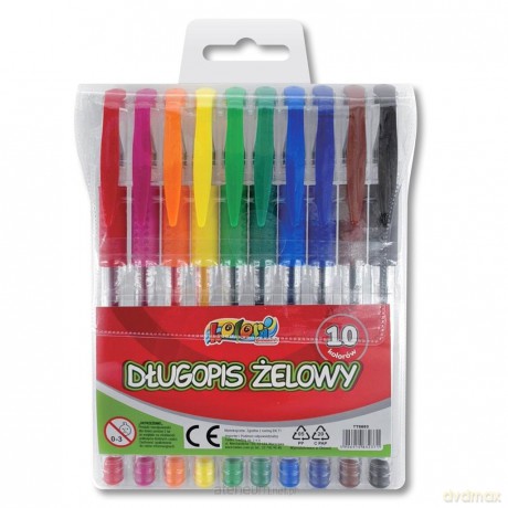 Długopis żelowy Penmate Kolori 10 kolorów