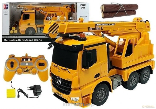 Dźwig Mercedes-Benz Arocs zdalnie sterowany