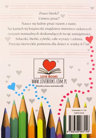 Elementarz. Ładnie piszę. 4-7 lat - Agnieszka Wileńska [KSIĄŻKA]