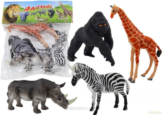 Figurki zwierzęta afrykańskie 4szt [FIGURKA]