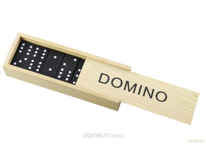 Gra Domino w drewnianym pudełku 28 elementów [GRA]