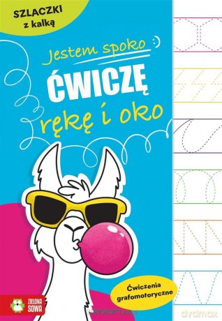 Jestem spoko Szlaczki z kalką Ćw. grafomotoryczne - Ewelina Protasewicz [KSIĄŻKA]