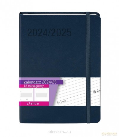 Kalendarz 2024/2025 Minimalizm A5 granatowy [KALENDARZ]
