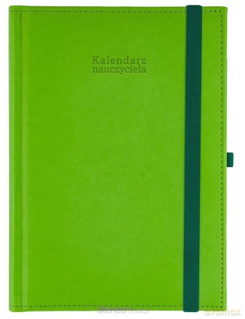 Kalendarz naucz. 2024/2025 A5 D gumka seledyn [KALENDARZ]