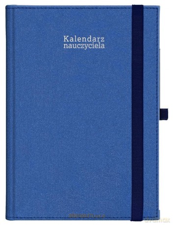 Kalendarz naucz. 2024/2025 A5 tyg. gumka granat [KALENDARZ]