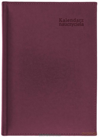 Kalendarz naucz. 2024/2025 B5 tyg. Vivella bordo [KALENDARZ]