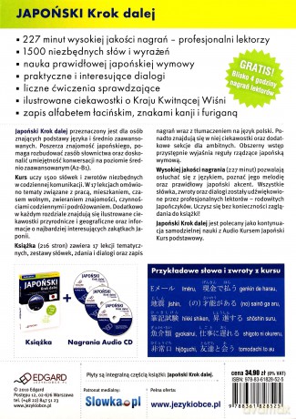 Japoński Krok Dalej A2-B1 Dla Początkujących I Średnio Zaawansowanych + Cd [KSIĄŻKA]