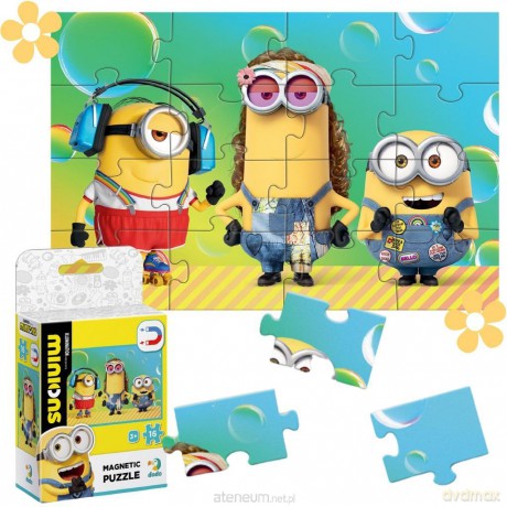 Magnetyczne puzzle Minionki [PUZZLE]