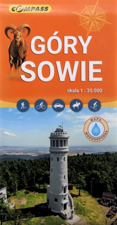 Mapa Góry Sowie llaminowana