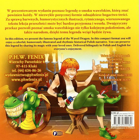 Legenda O Smoku Wawelskim - Izabela Jędraszek,Piotr Kotecki [KSIĄŻKA]