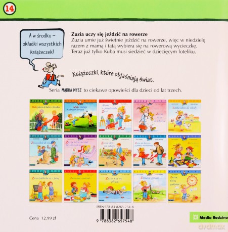 Mądra Mysz. Zuzia uczy się jeździć na rowerze - Liane Schneider, Eva Wenzel-Burger, Emilia Kledzik [KSIĄŻKA]